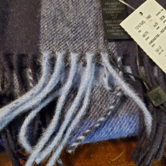 Raffi Wool and Cashmere Men's Scarf (Ocean) +NWT - Picture 6 of 8